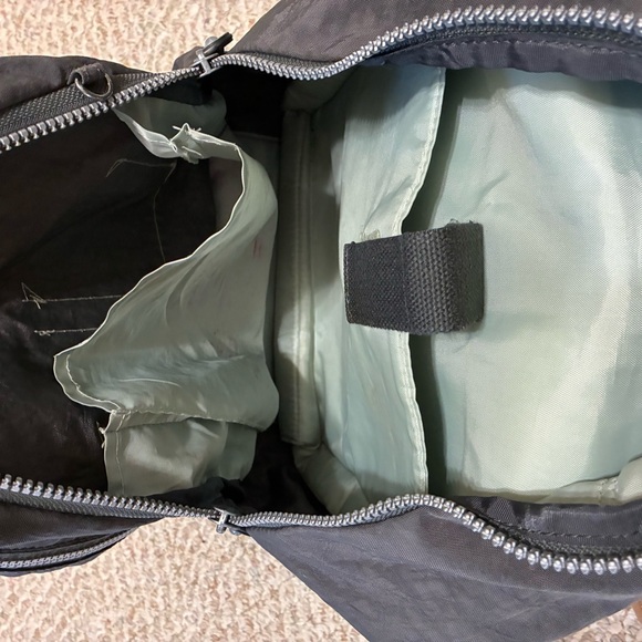 Kipling Seoul Acide Gray Backpack Large 15” Laptop Bag No Monkey School Travel - Picture 7 of 11